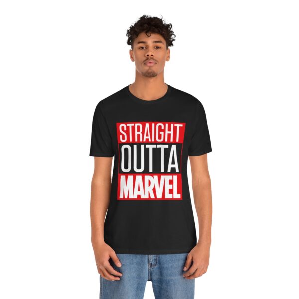 Straight Outta Marvel Unisex T-Shirt - Image 3