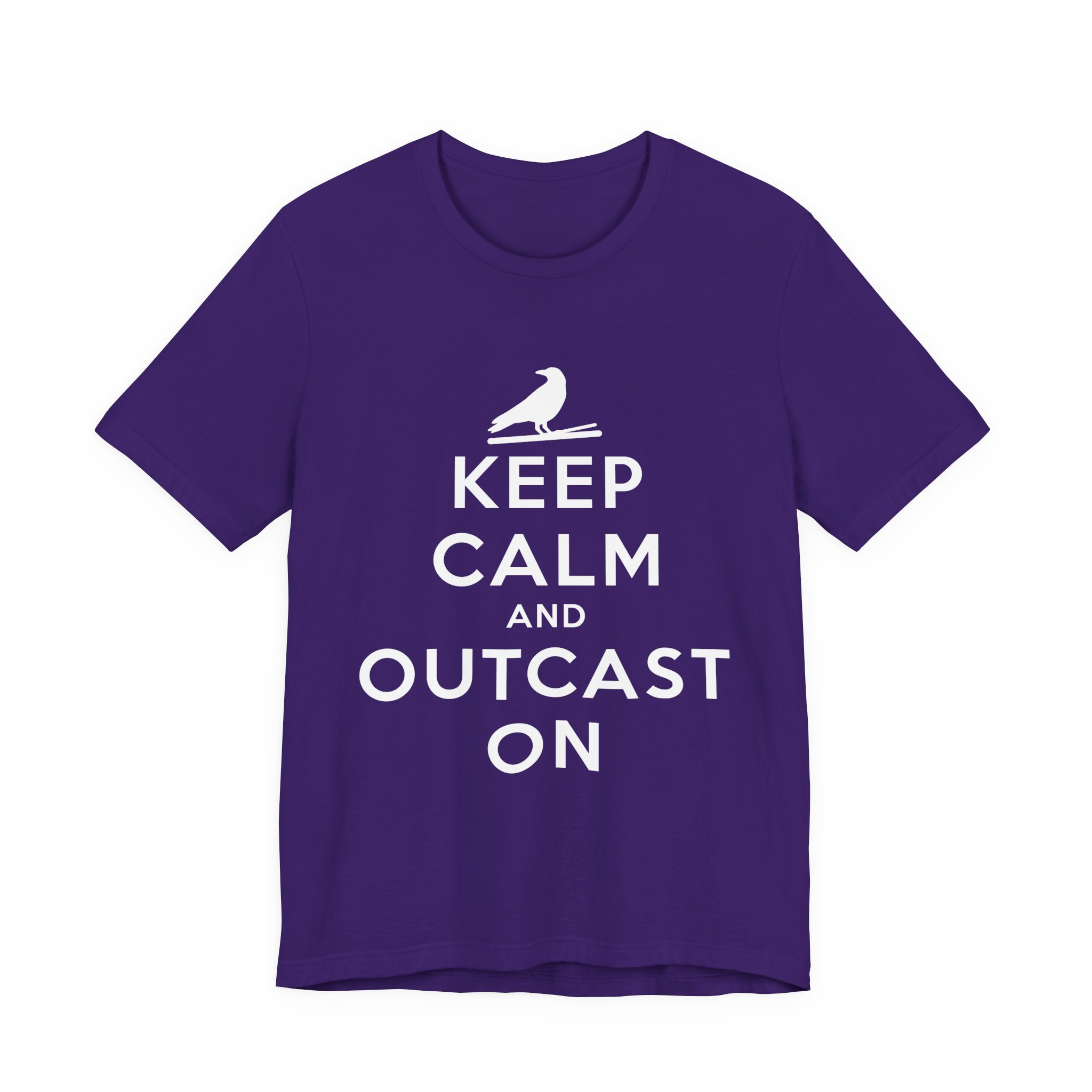 Keep Calm and Outcast On Unisex T-Shirt - Image 2