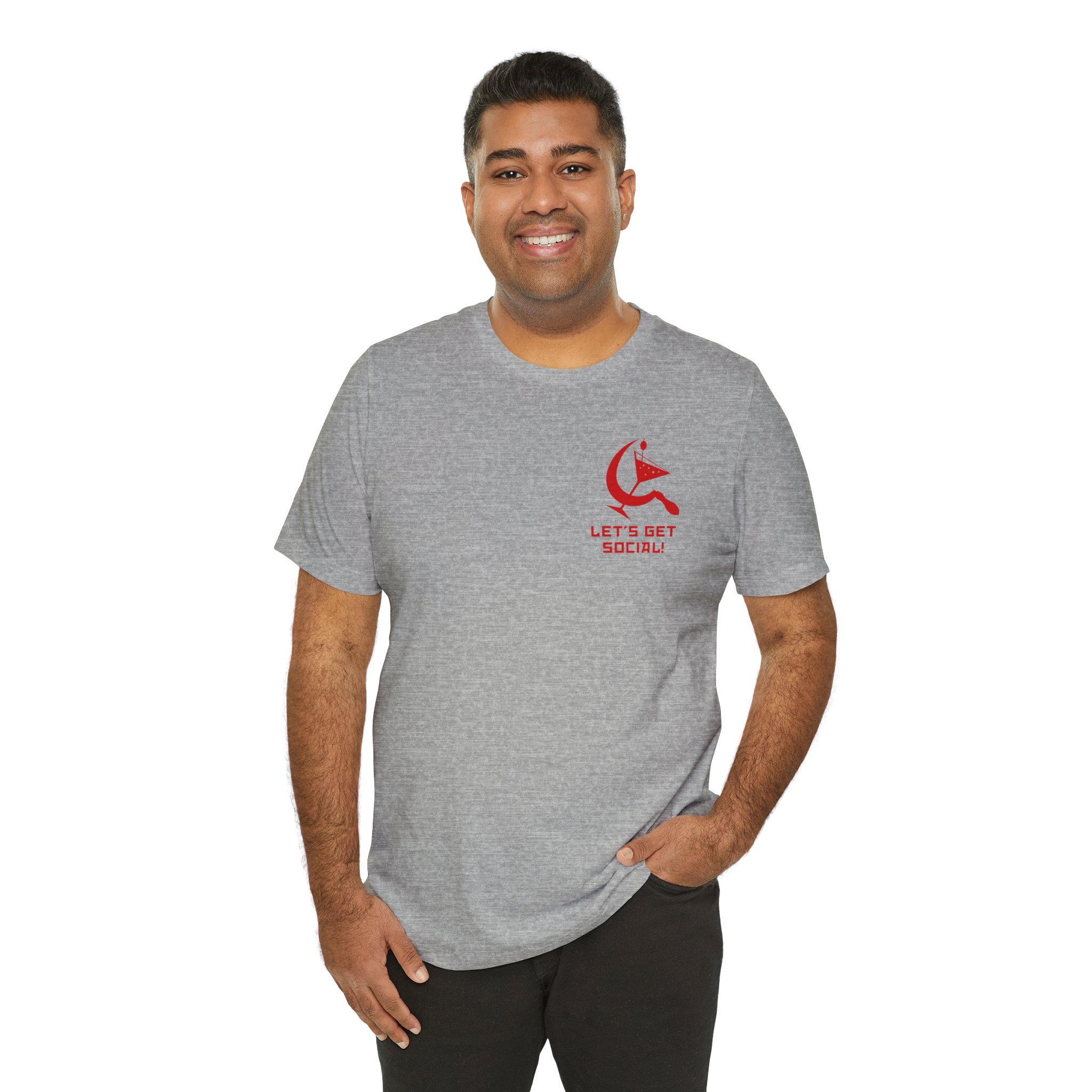 Let's Get Social Unisex T-Shirt - Image 5