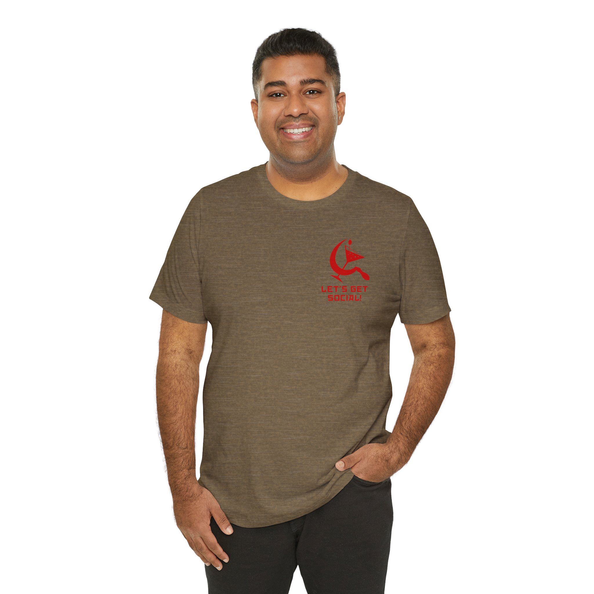 Let's Get Social Unisex T-Shirt - Image 3