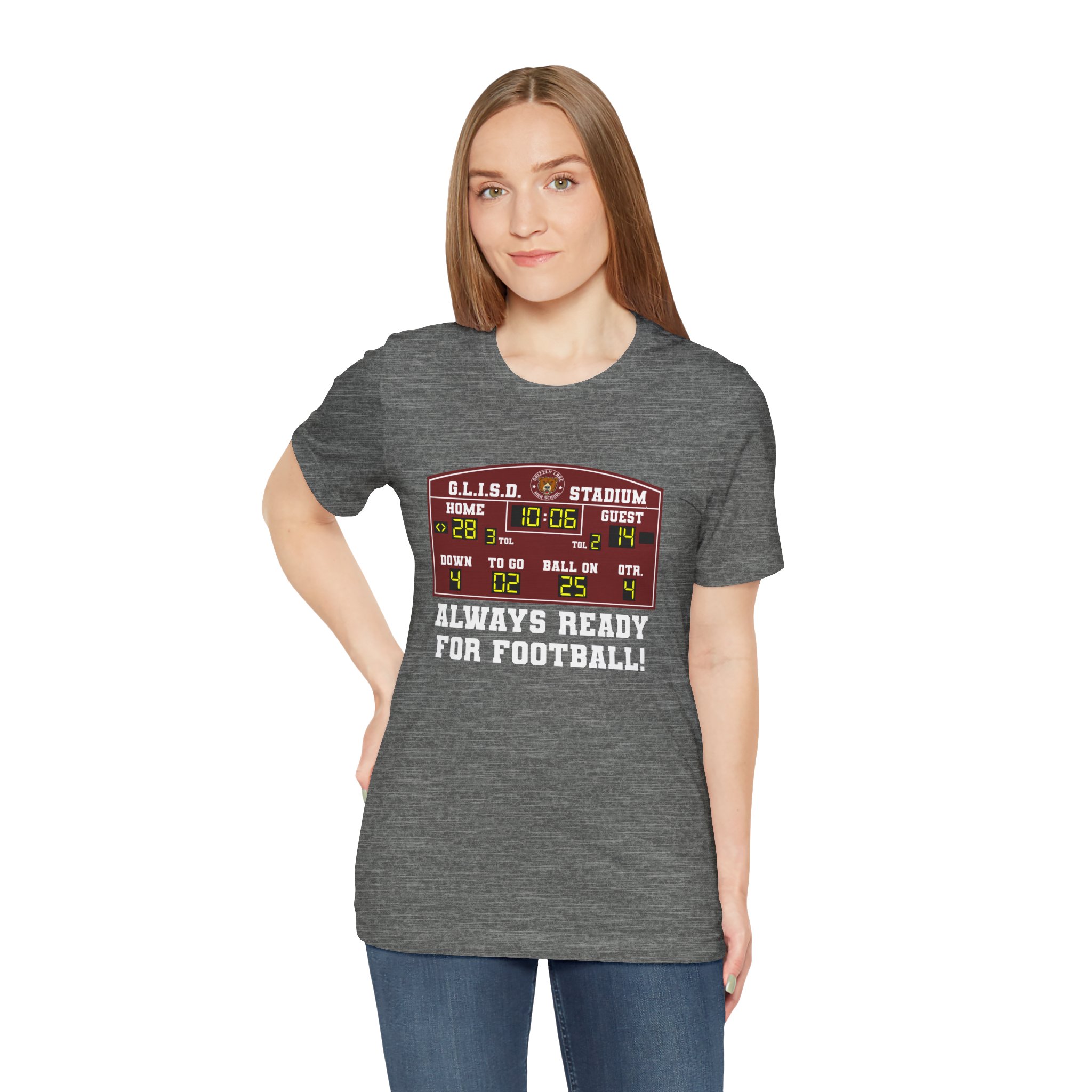 Always Ready For Football! Unisex T-Shirt - Image 3