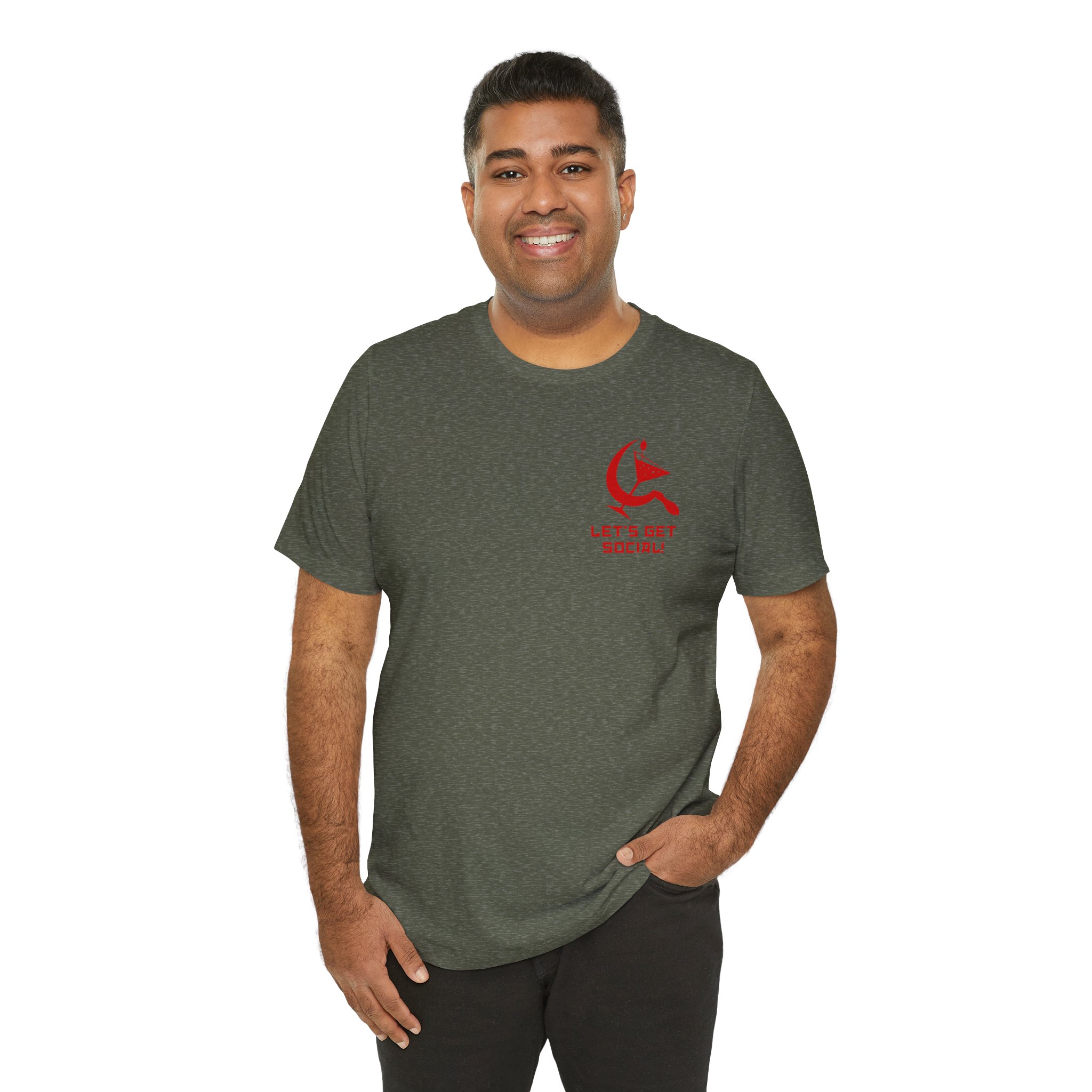 Let's Get Social Unisex T-Shirt - Image 4